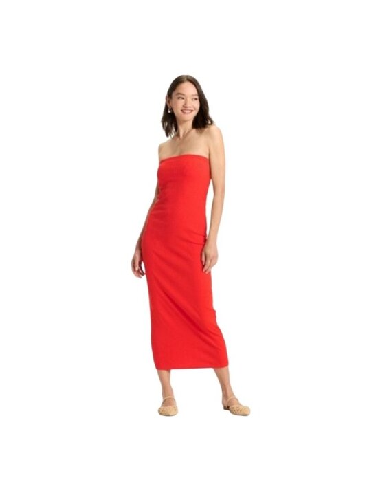 a new day Dresses & Skirts - A New Day Women's Sleeveless Red Maxi Tube Dress X-Large